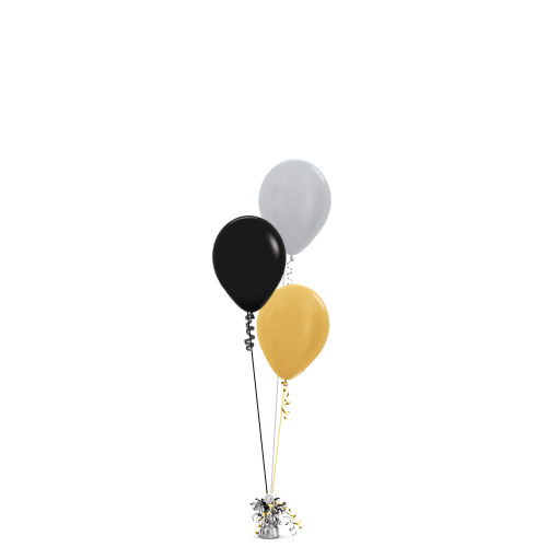 Cascading Helium-Filled Cluster of any 3 x 12 Inch Latex Balloons_0