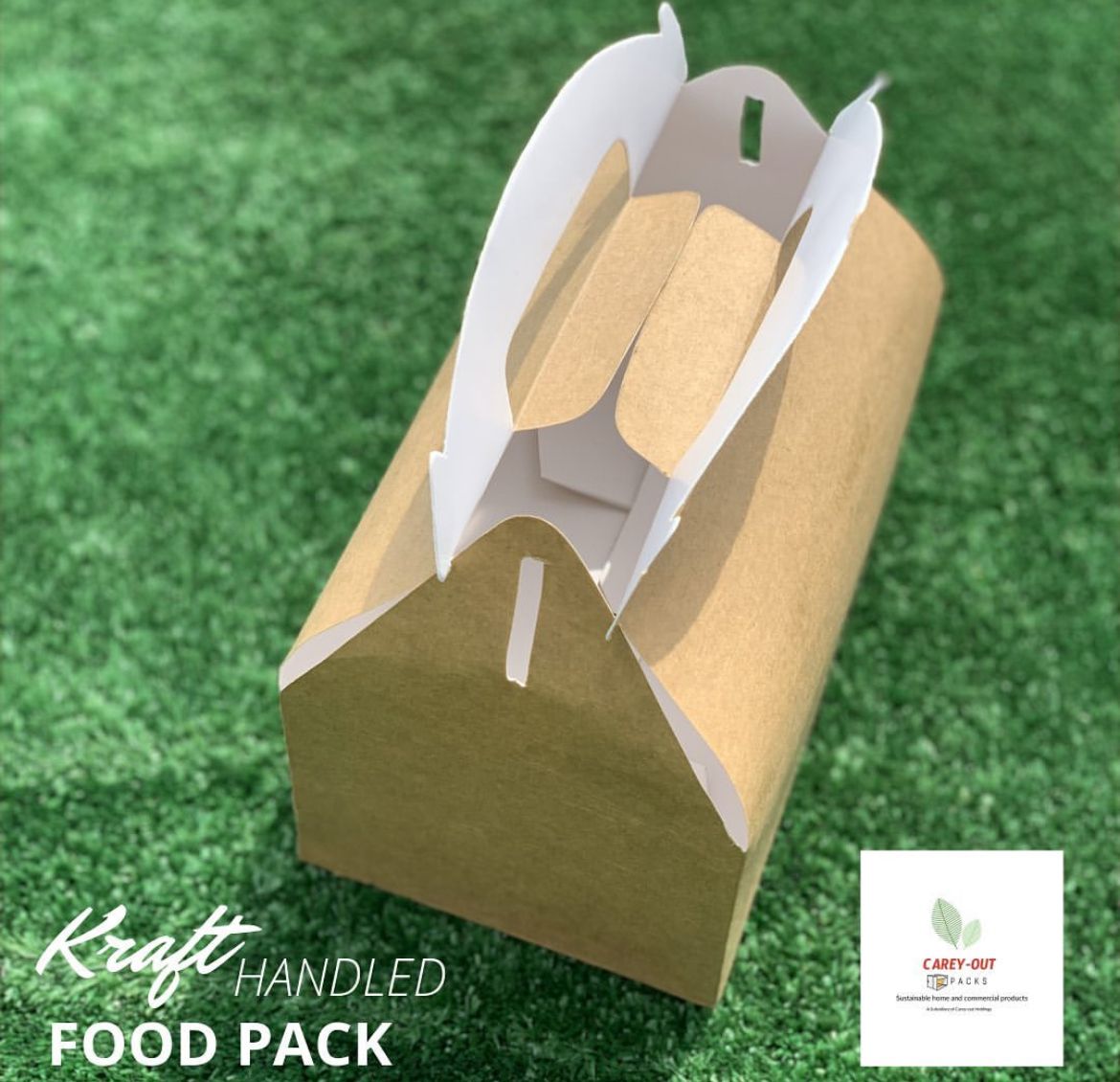 KRAFT BROWN LARGE TAKEOUT GABLE BOXES  - EXTRA DURABLE / 380GSM_9