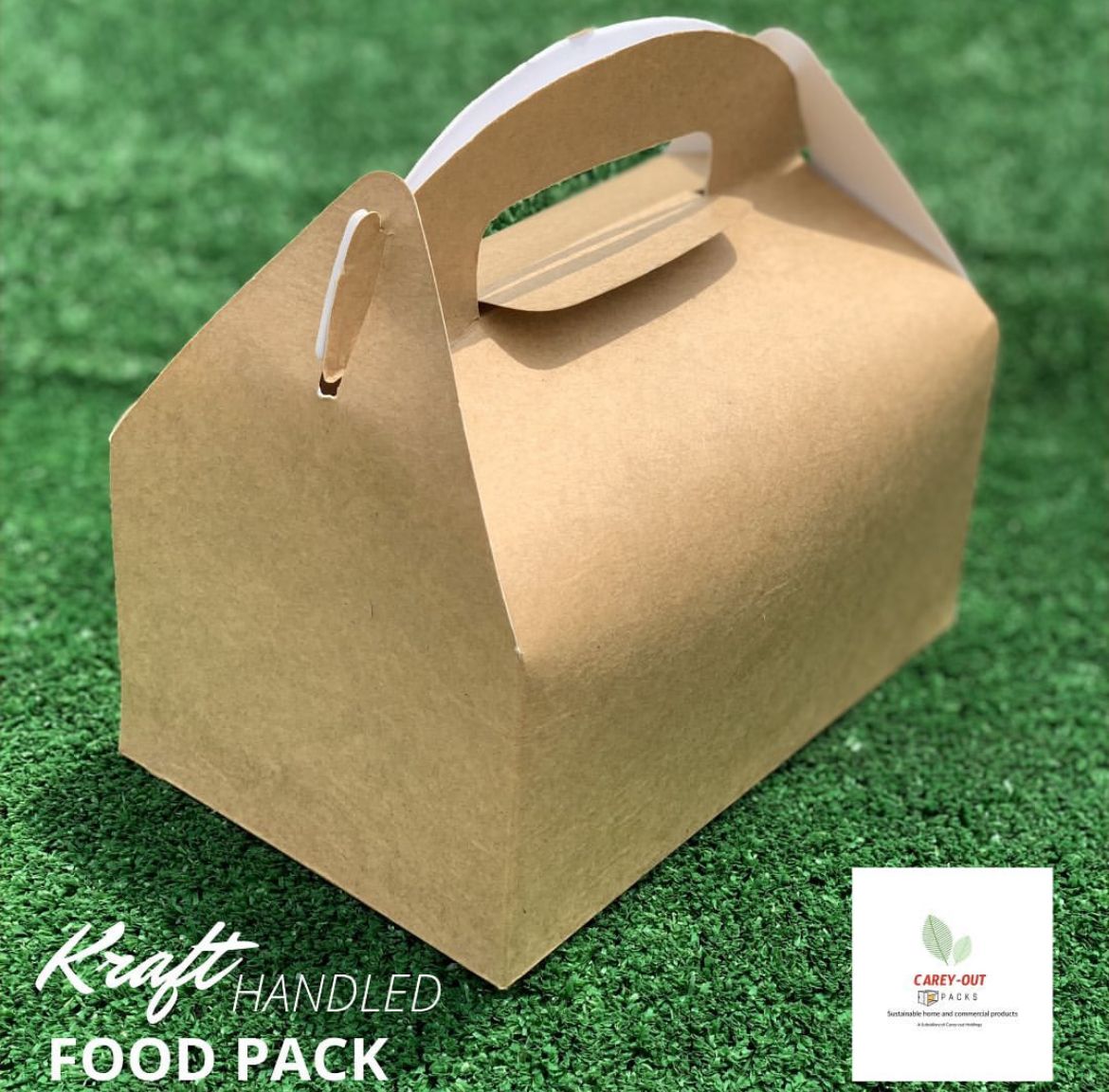 KRAFT BROWN LARGE TAKEOUT GABLE BOXES  - EXTRA DURABLE / 380GSM_8