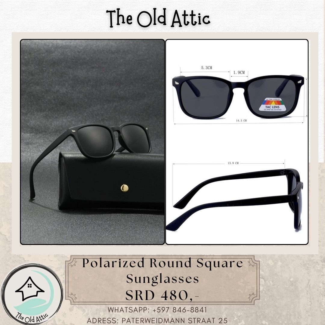 Polarized round square sunglasses _0