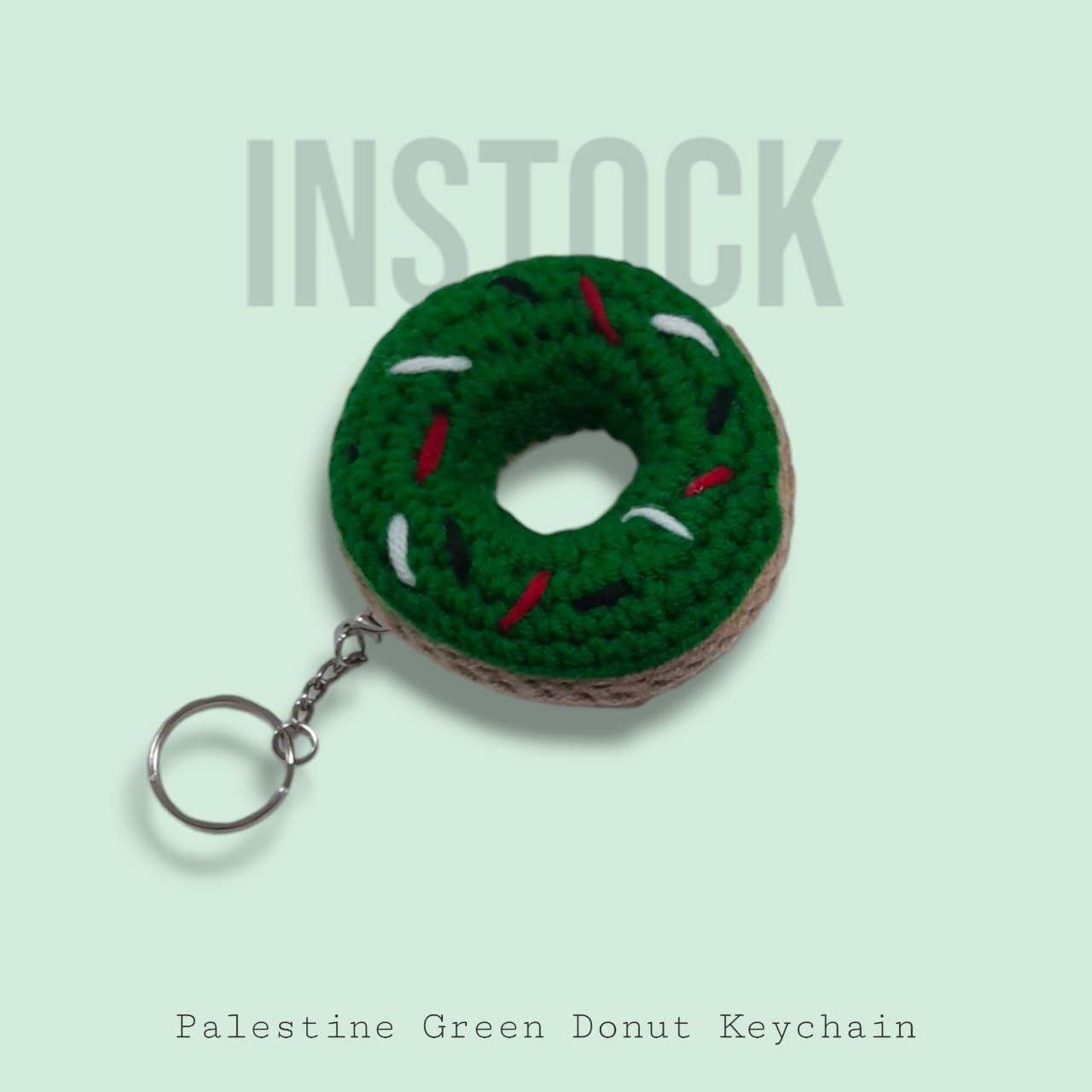 [INSTOCK] Palestine Inspired Donut Keychain Medium_1