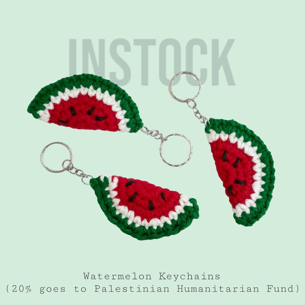 Watermelon Palestine Keychain_0