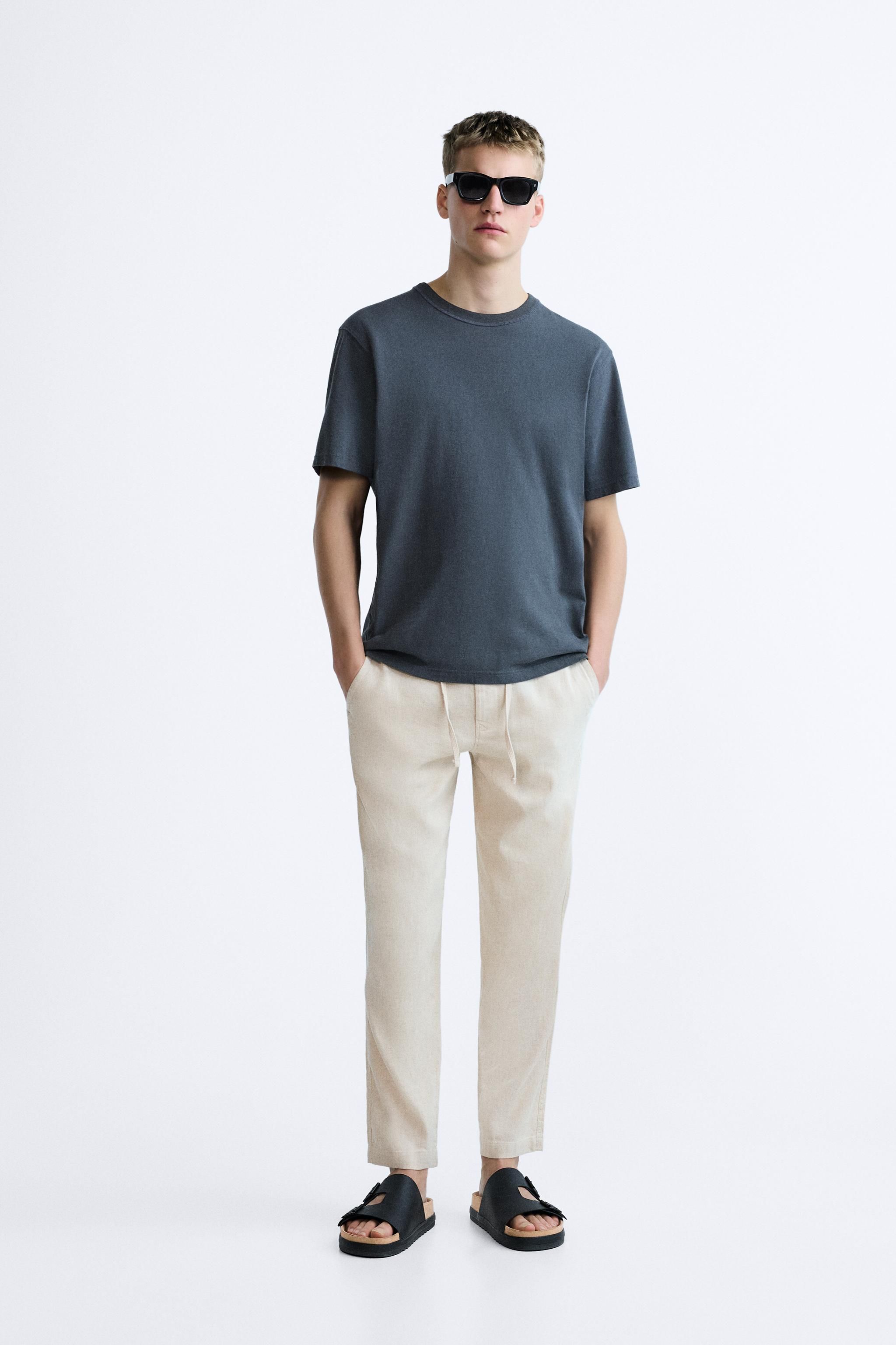 Zara Linen Cotton Trousers_0