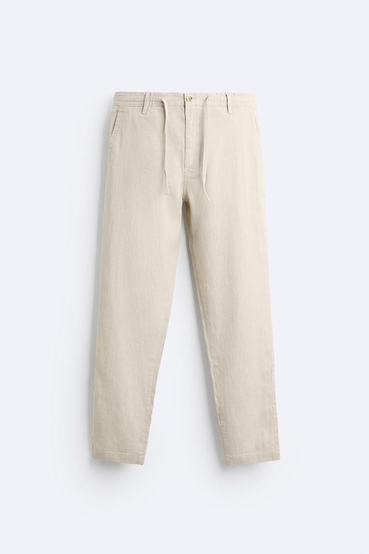 Zara Linen Cotton Trousers_1