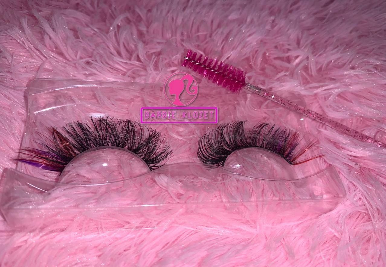 Red & Purple Barb Lash _0