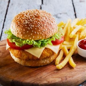 CHICKEN CHEESE BURGER _0