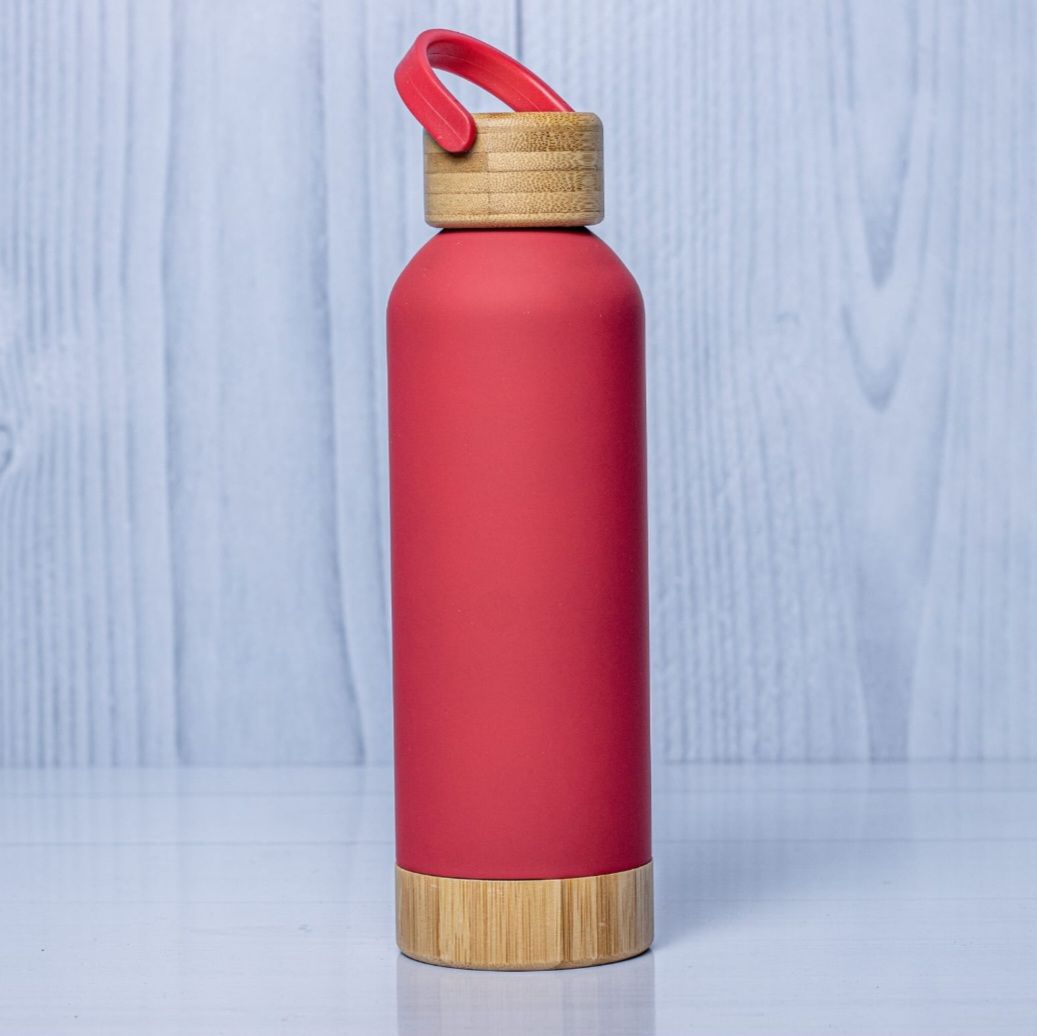 Stainless Steel Bamboo Water Bottle_8