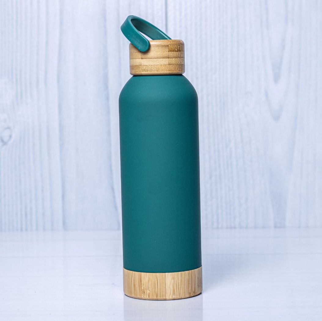 Stainless Steel Bamboo Water Bottle_5