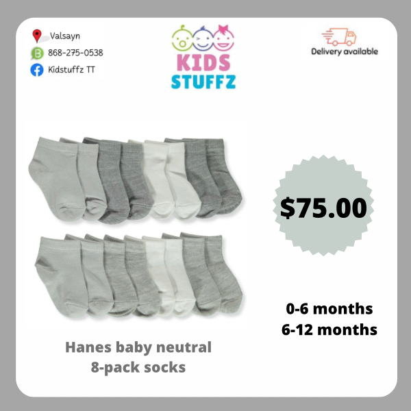 Hanes Baby Neutral 0-6/ 6-12 months socks _0