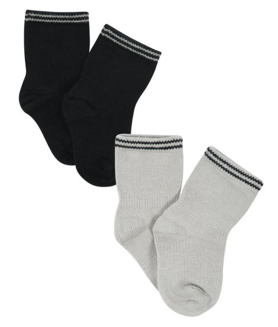 Gerber 2-pack black & grey socks _0