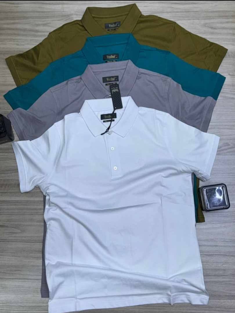Plain Collared T-Shirts_3