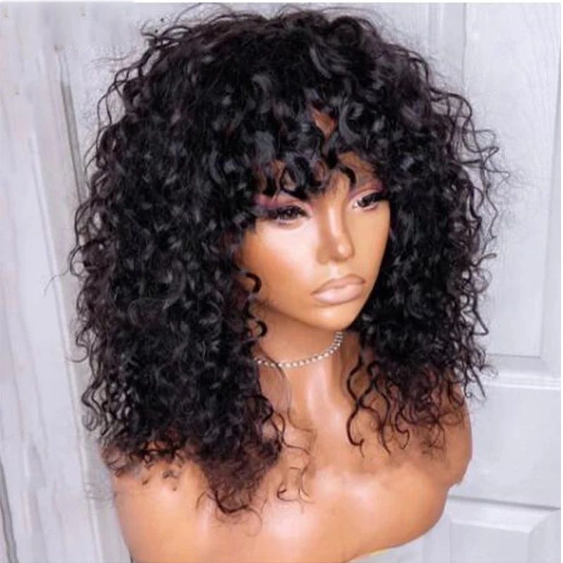 100% Human hair Wig 14"_0