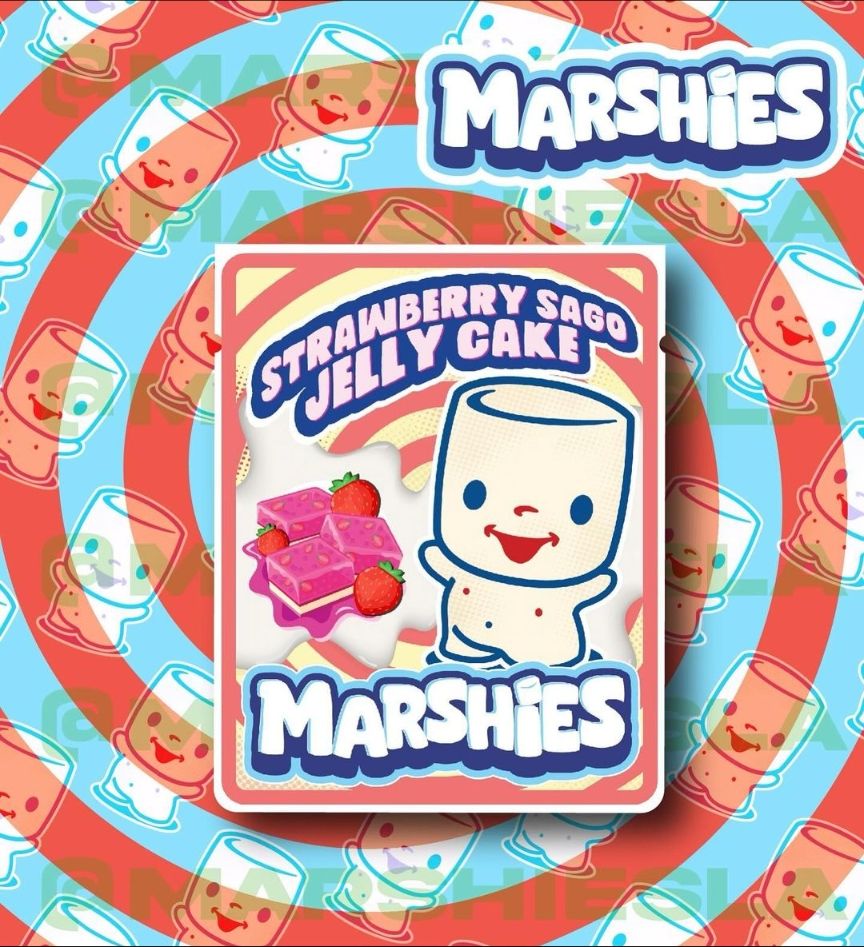 Marshies strawberry jelly cake _0