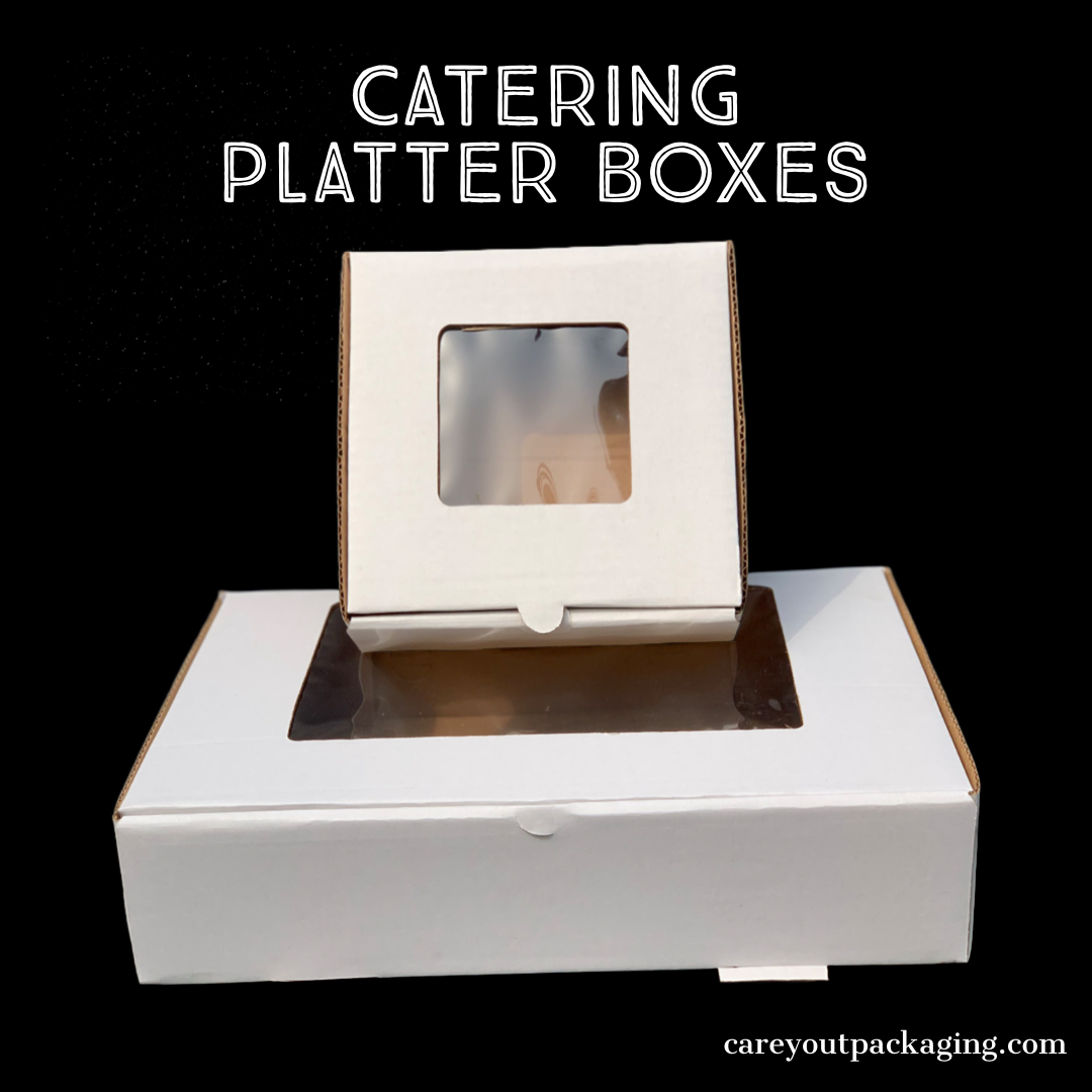 CATERING PLATTER BOXES - 8” x 8” x 3.5” / WHITE_6