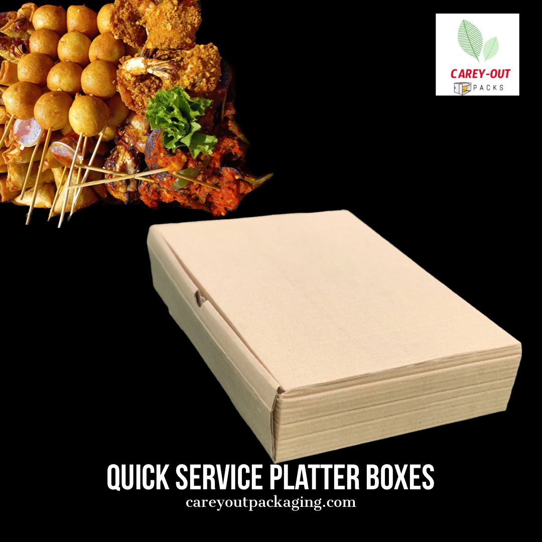 CATERING PLATTER BOXES - 15.5” x 11” x 4” / BROWN_4