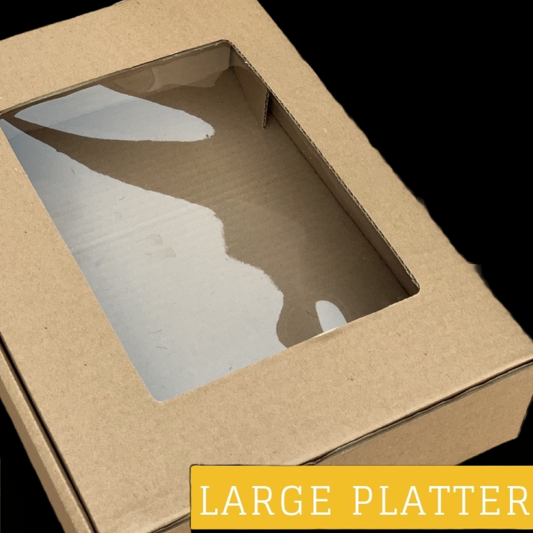 CATERING PLATTER BOXES - 15.5” x 11” x 4” / BROWN_6