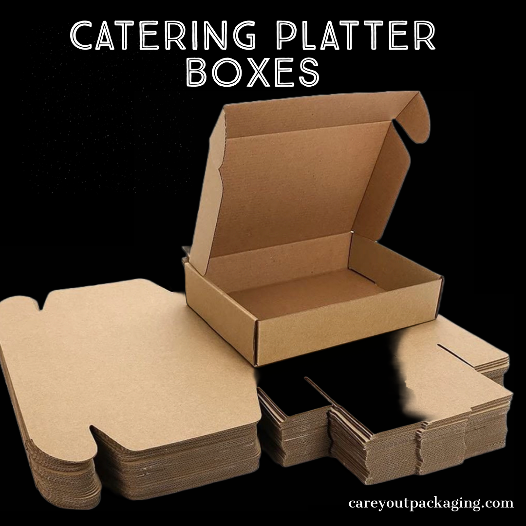 CATERING PLATTER BOXES - 15.5” x 11” x 4” / BROWN_11