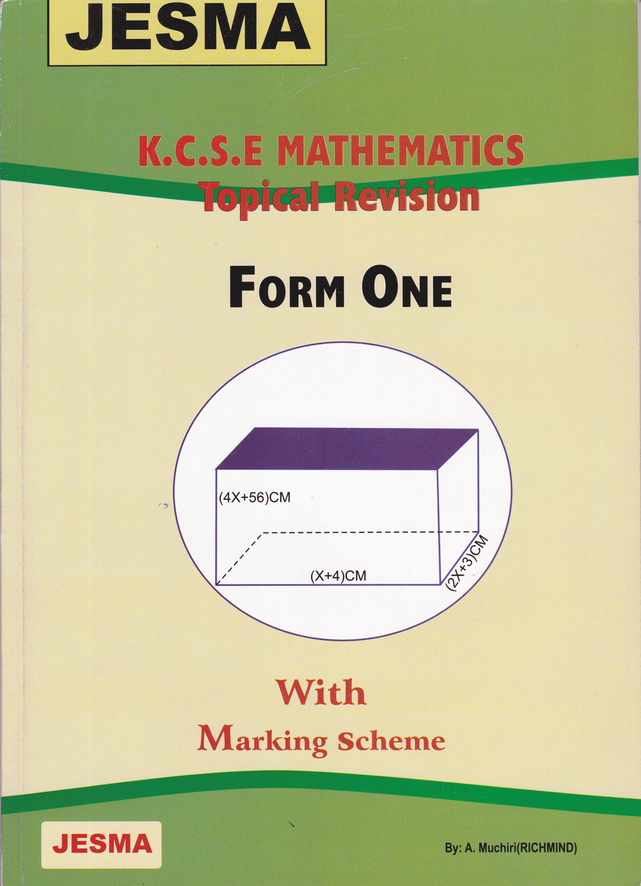 KCSE FORM ONE MATHEMATICS TOPICAL REVISION_0