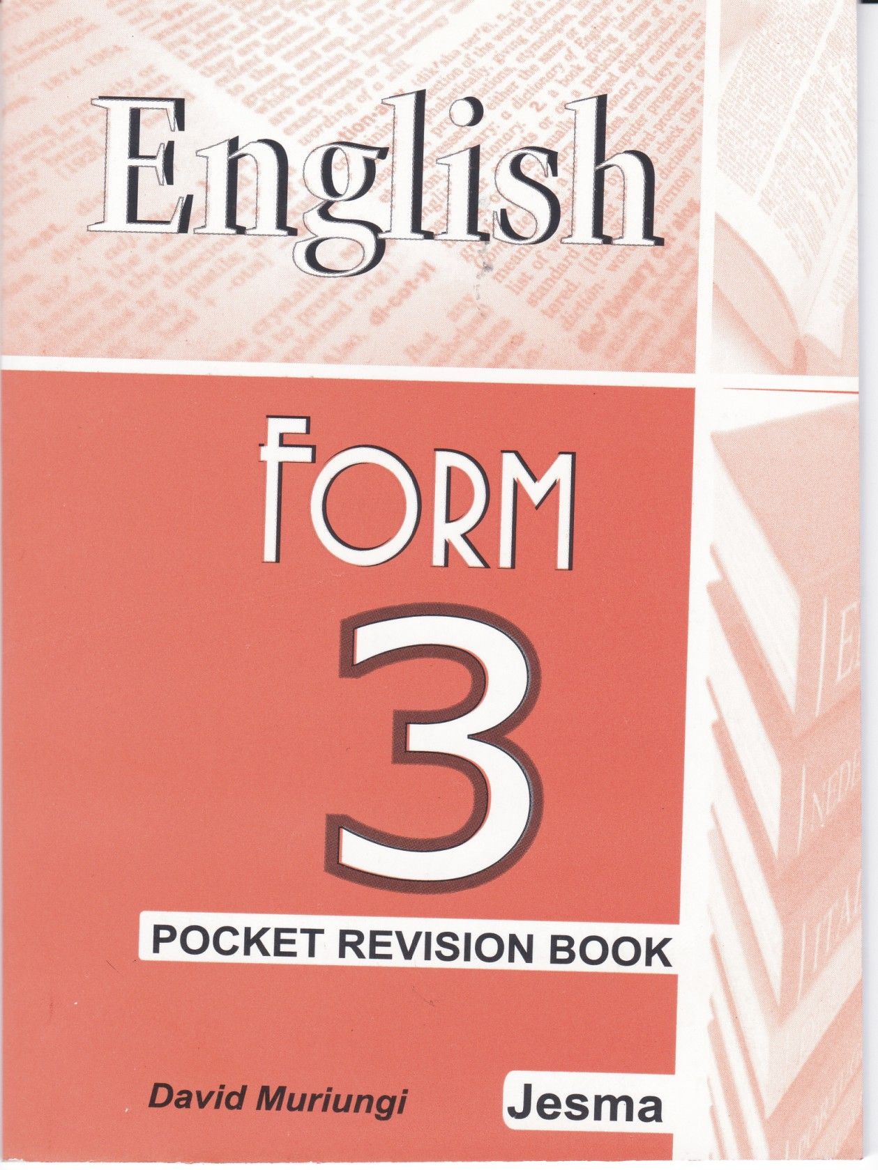 KCSE English Form 3 Pocket Note Book_0