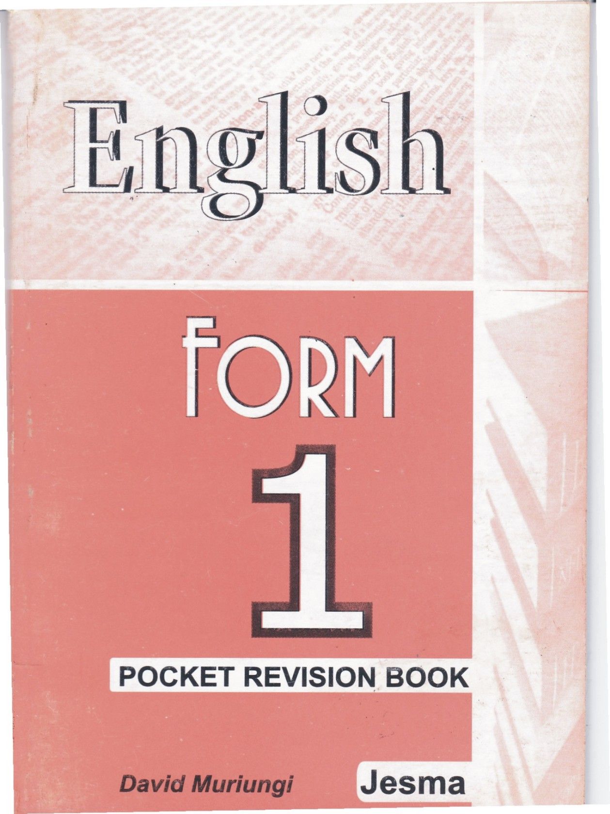 KCSE English Form 1 Pocket Note Book_0