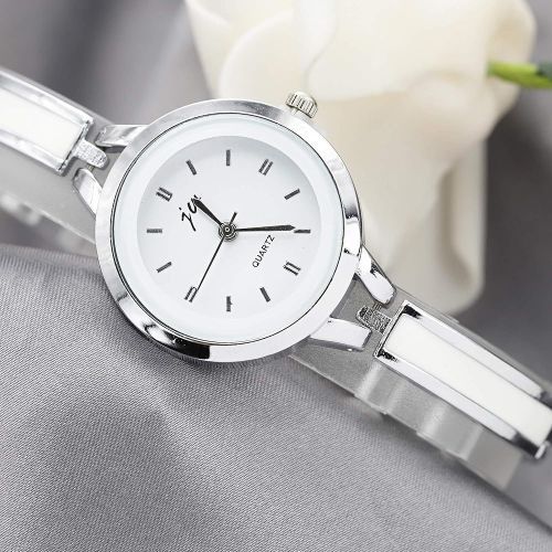 Ladies Classic Small Round Dial Bracelet Watch - Silver_1