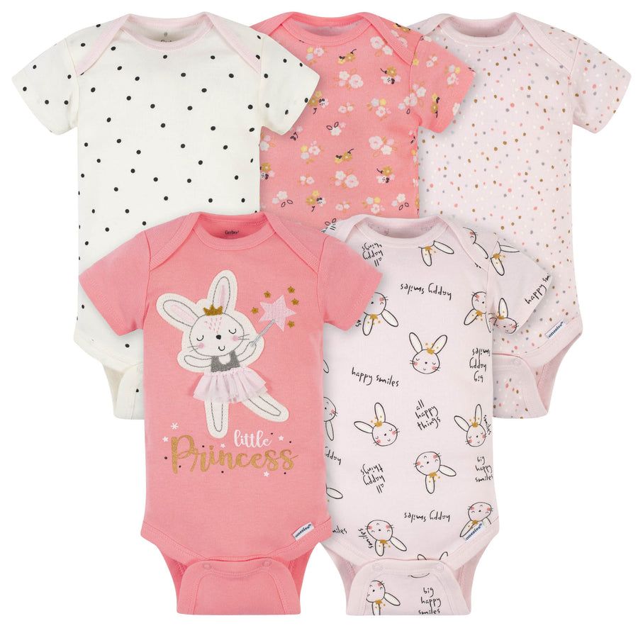 Gerber baby girl 4-pack & 5-pack Newborn onesies _2