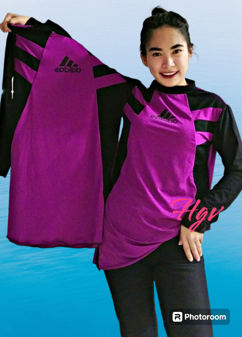 Long Sleeve Swimming Suit _1