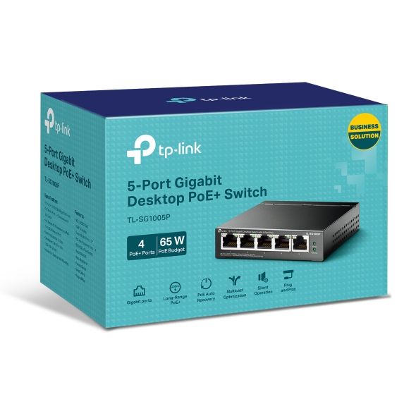 TL-SG1005P 5-Port Gigabit Desktop Switch with 4-Port PoE_0