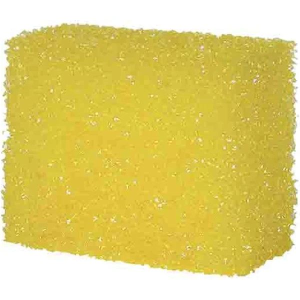 Sponge Exfoliating Yellow (100x80x50mm)_0