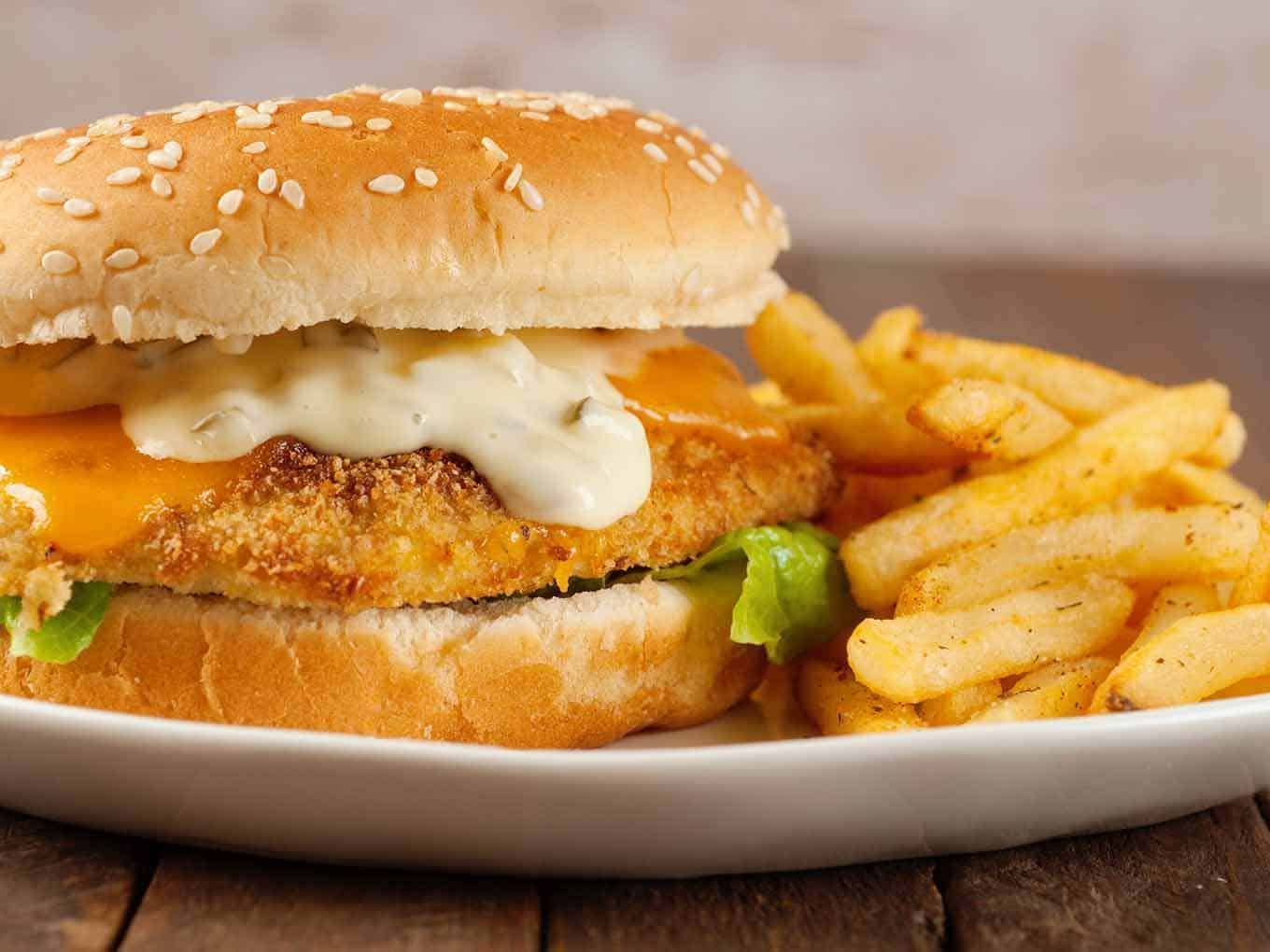 Fish Sandwich with Fries _0