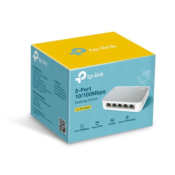  TP-Link 5 Port 10/100M Mini Desktop Switch TL-SF1005D _2