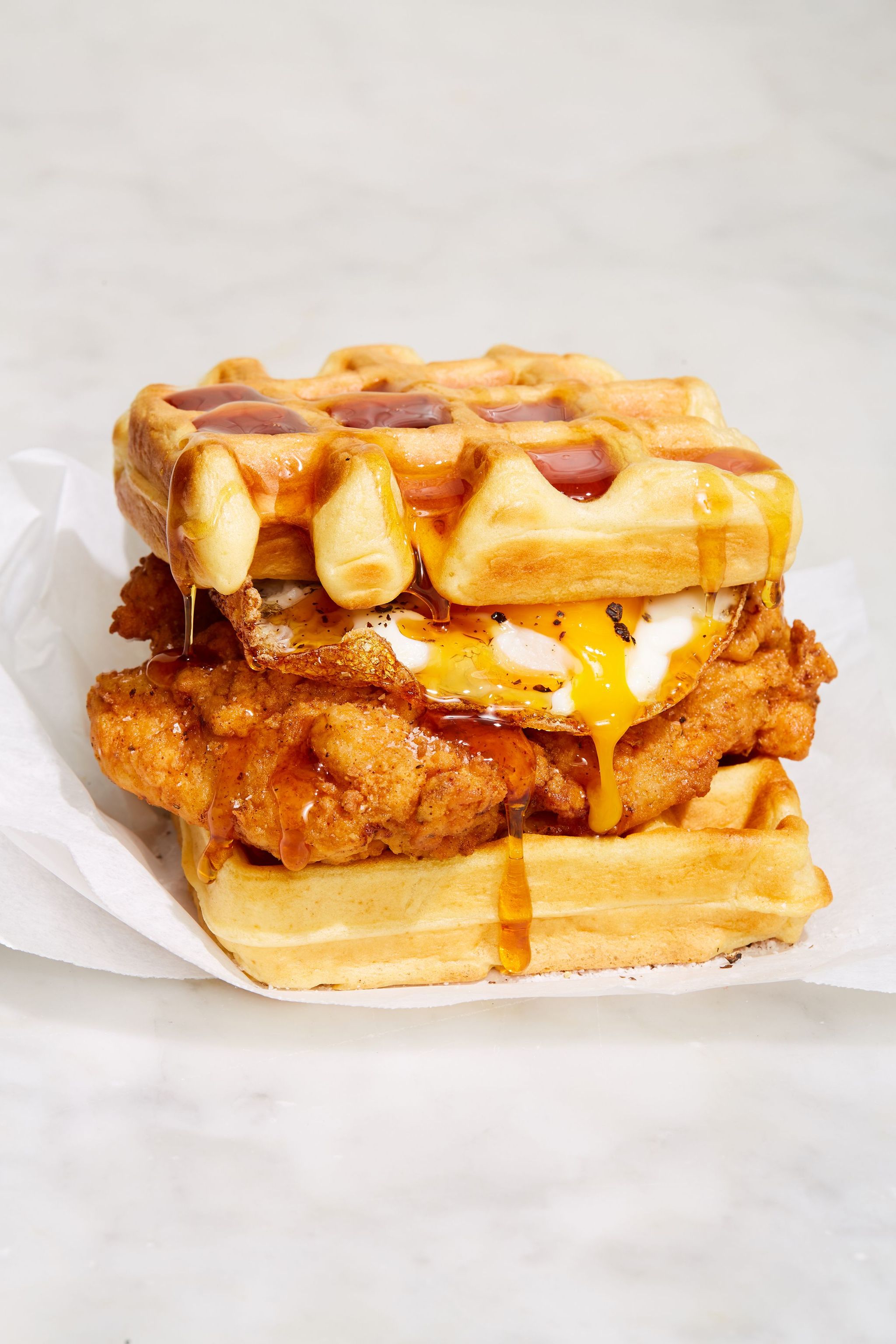 Chicken,Bacon,Egg & Cheese Waffle _0