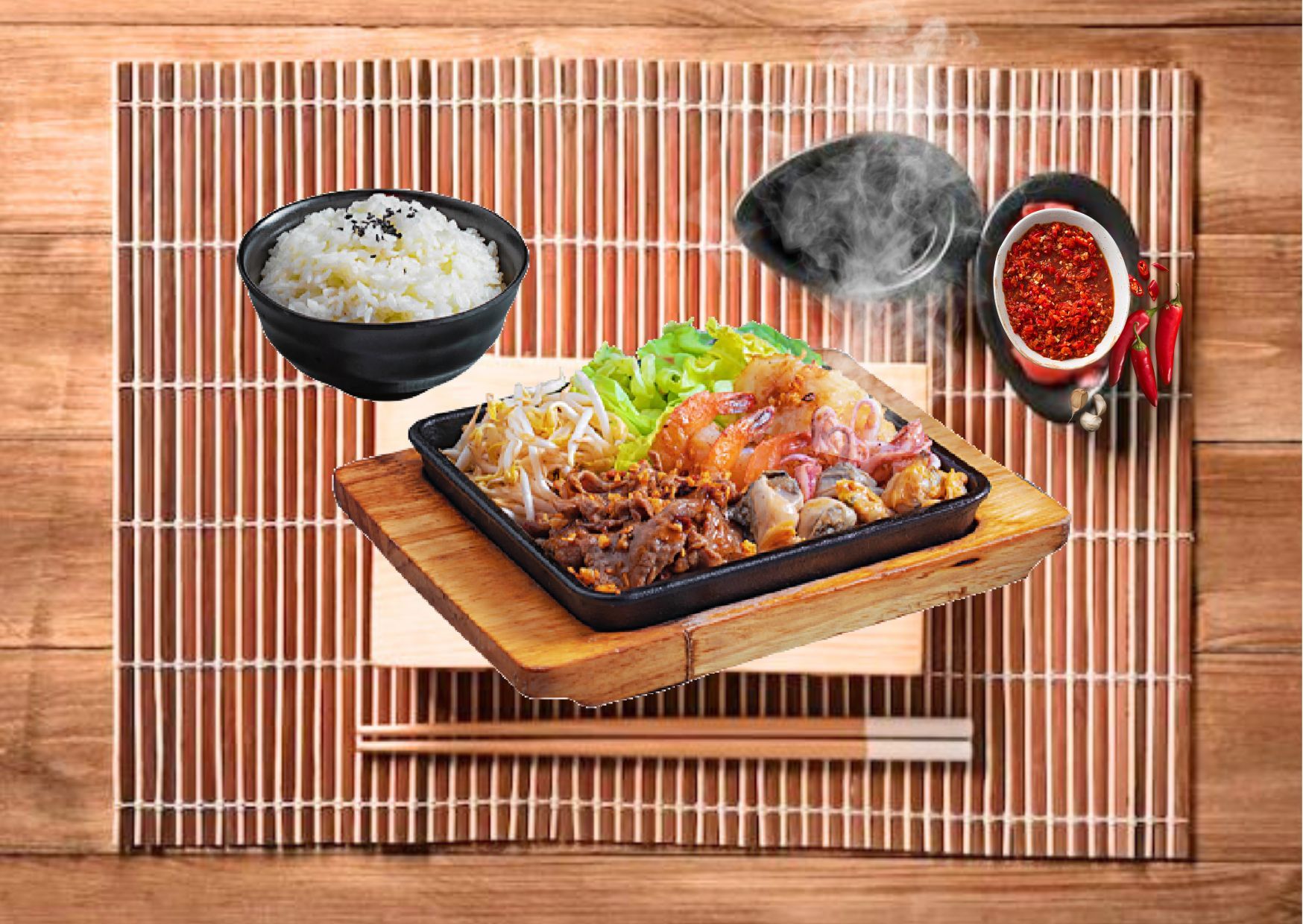 Combo I - Beef and Seafood Combo 牛肉 + 海鲜 套餐_0