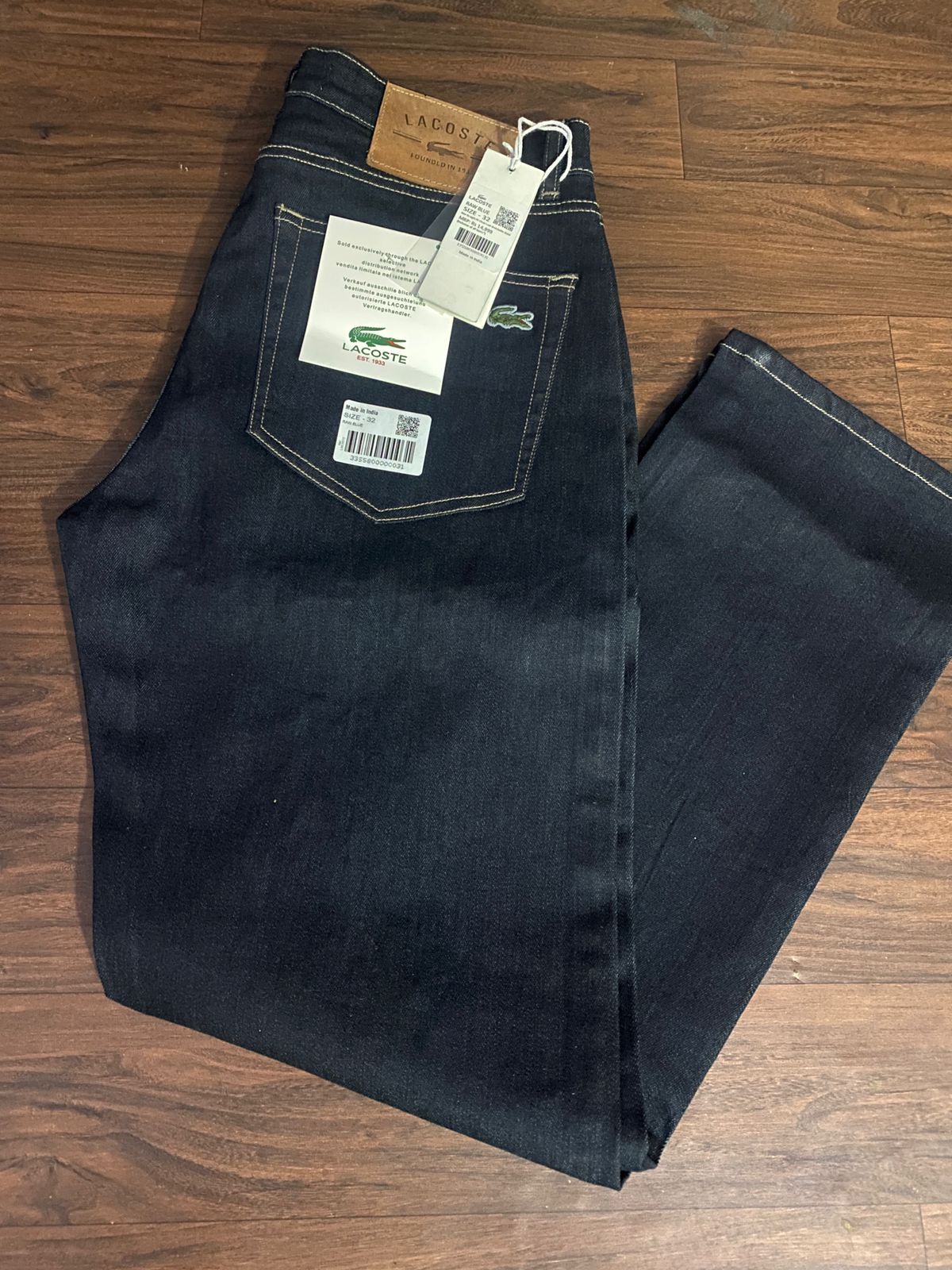 Lacoste Raw Blue Classic Logo Jeans_2