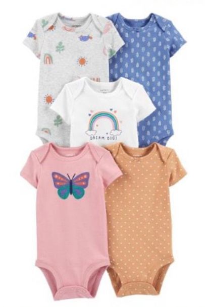 Carter’s baby girl 5pk onesies 6-9 months _0