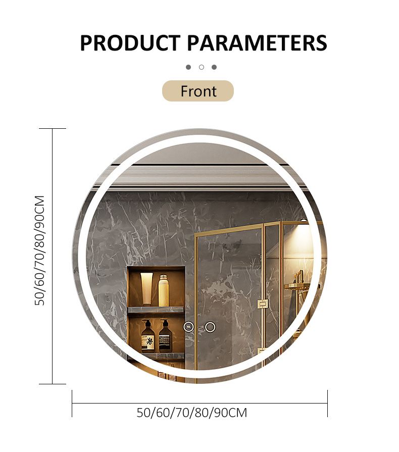  LED antifogging bathroom mirror _1