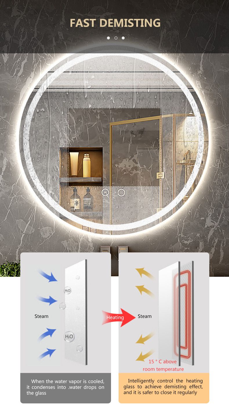  LED antifogging bathroom mirror _4