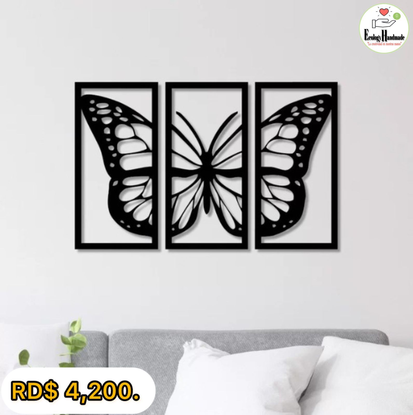 Trío Mariposéales”. 🦋 30x12 pulgadas._0