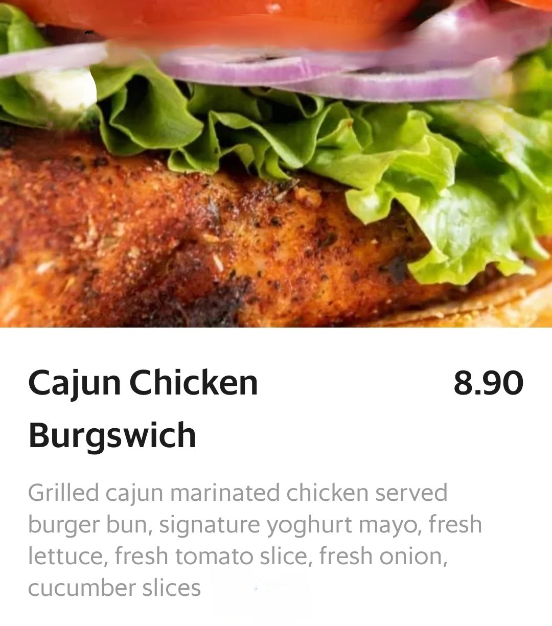 Cajun Chicken burgswich_0