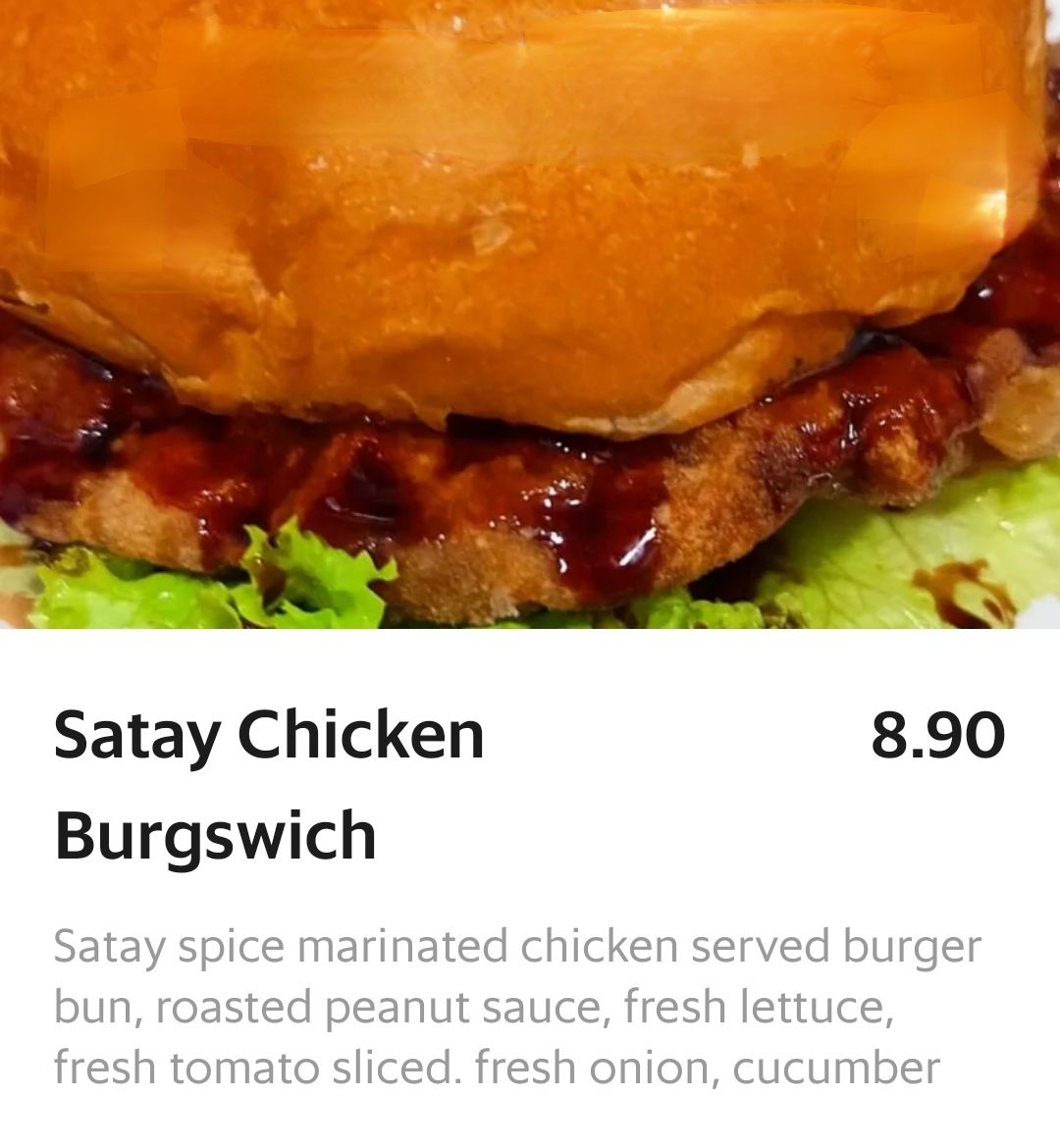 Satay Chicken Burgswich _0