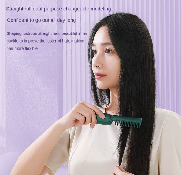 Mini wireless Hair Straightener comb_8