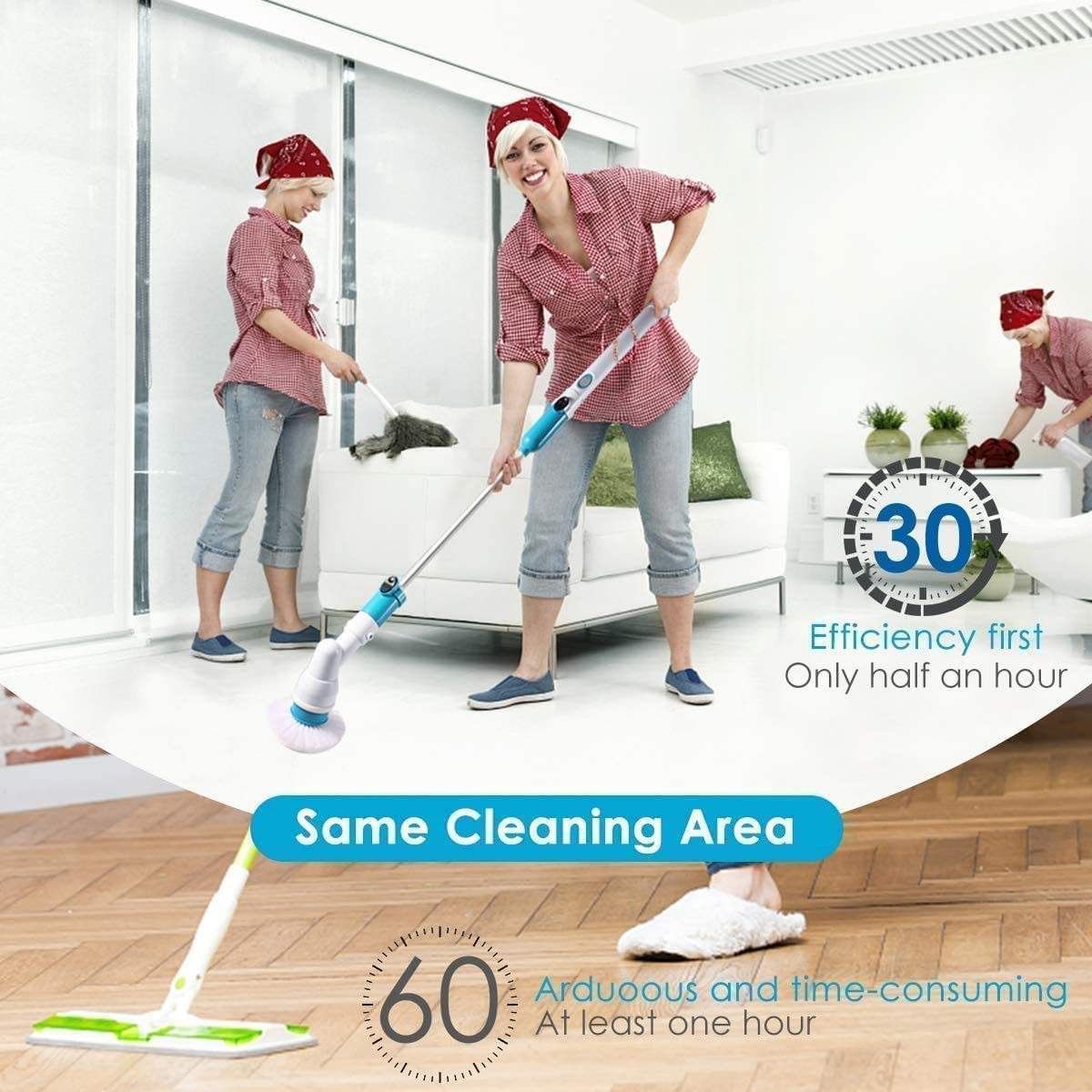 electric cleaning brush telescopic_4