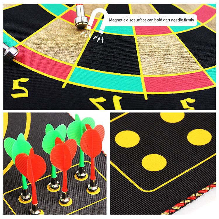 2 in 1 Magnetic & Felt Dartboard Toys_5