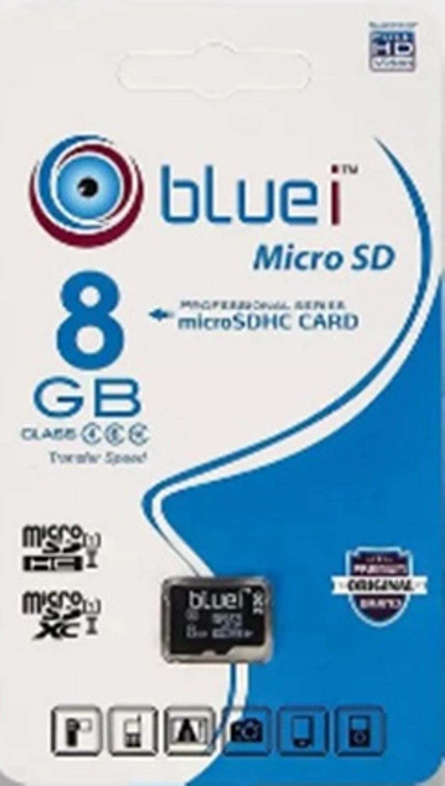 Bluei 8 GB Memory Card (With 6 + 3 Months Warranty)_1