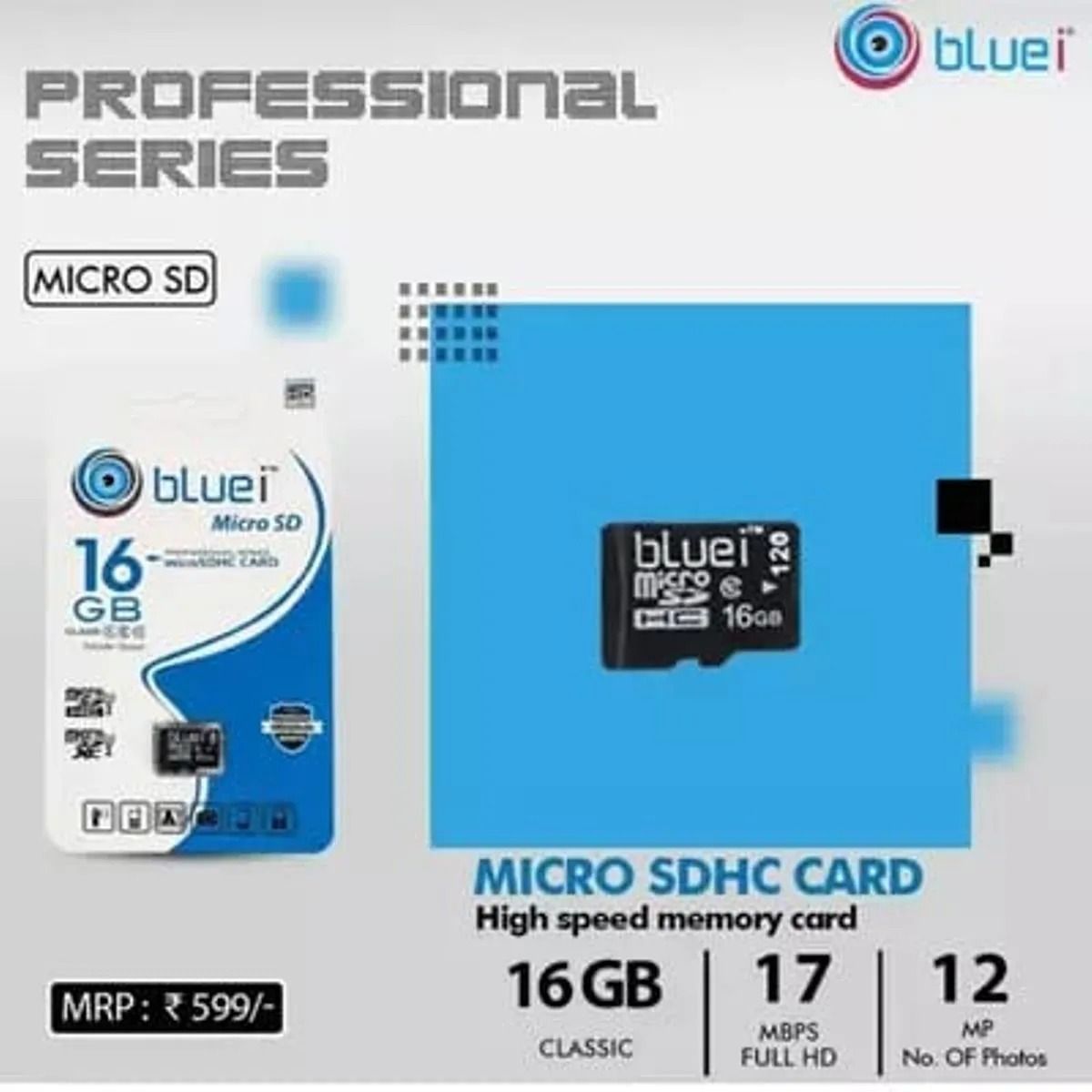 Bluei 16 GB Memory Card (With 6 + 3 Months Warranty)_0