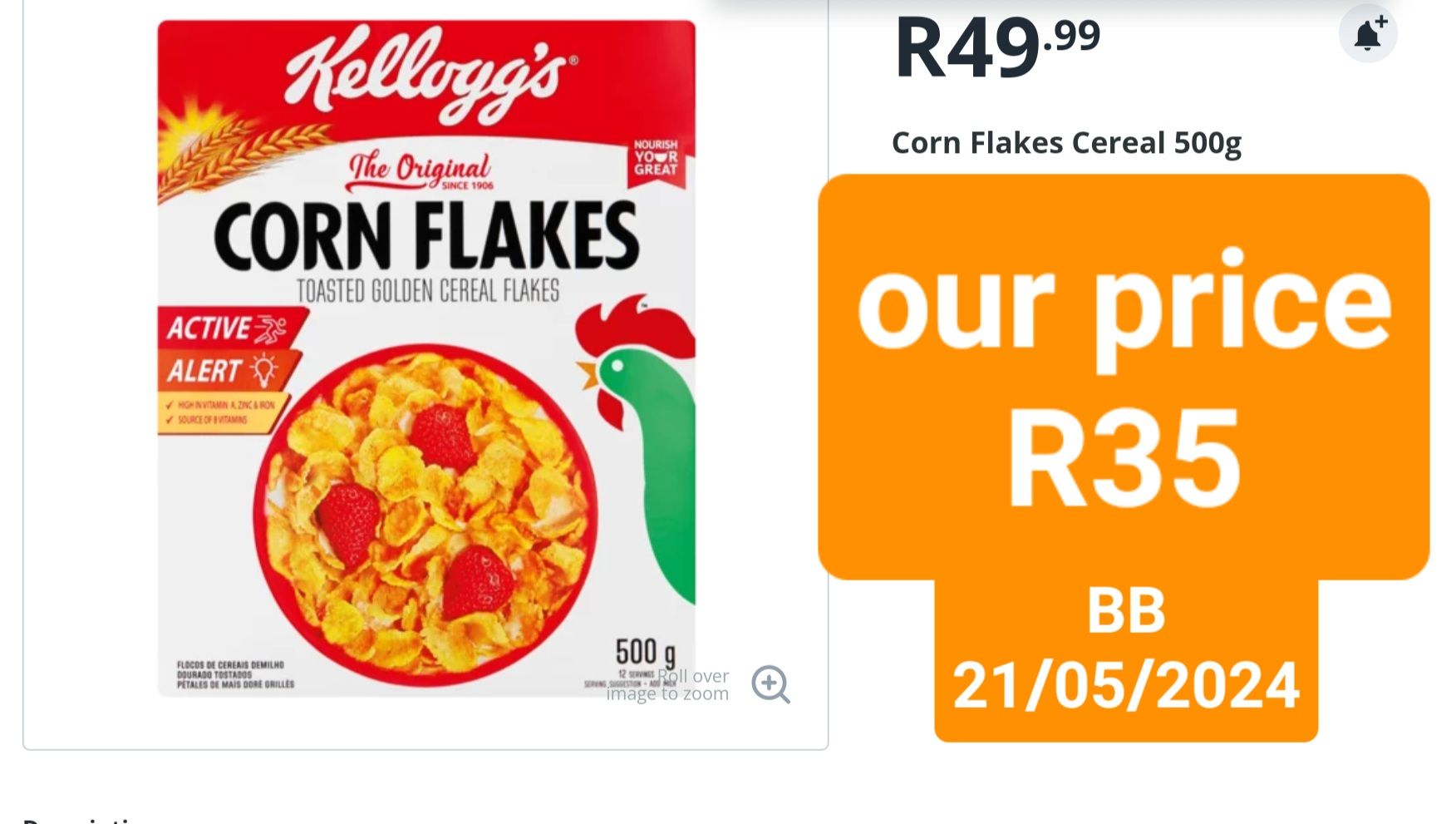 Kelloggs CORN FLAKES 500g_0