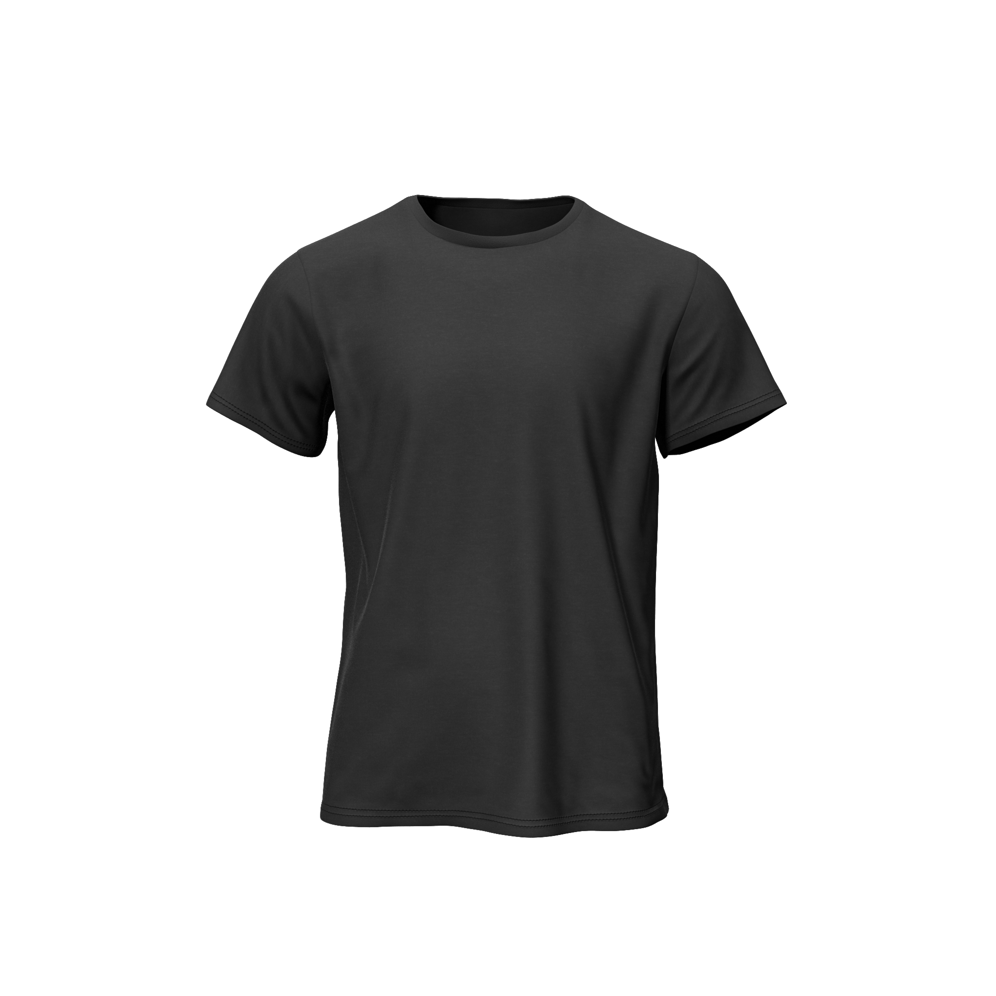 145gsm Black Carded Cotton T-Shirts_0