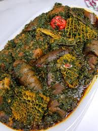 Afang Soup with garri_0