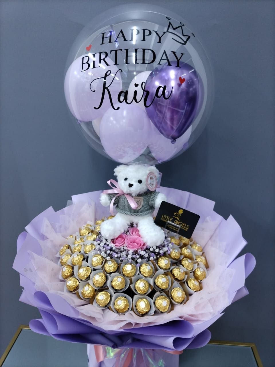 Premium Ferrero Bouquet with Balloons_0