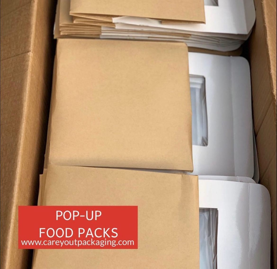 PLAIN KRAFT BROWN “ER” TAKEOUT BOXES - 8” x 8” x 3.5” / WINDOWED & NON WINDOWED _5